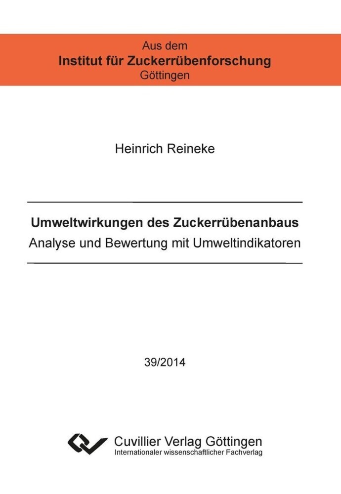 Umweltwirkungen des Zuckerrübenanbaus main product photo