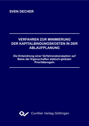 Verfahren zur Minimierung der Kapitalbindungskosten in der Ablaufplanung