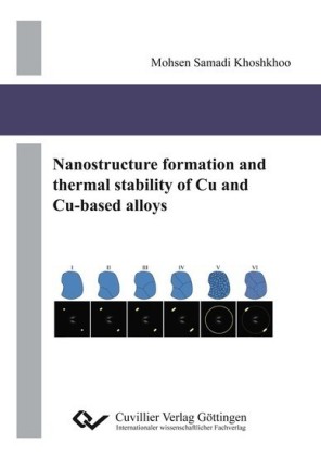 Nanostructure formation and thermal stability of Cu and Cu-based alloys