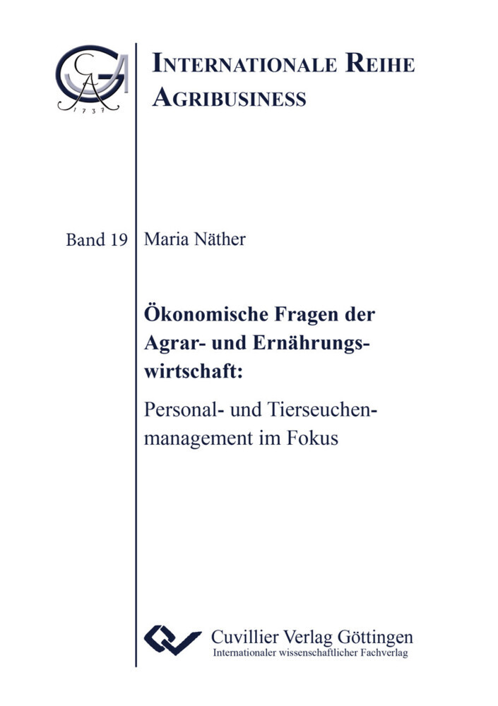 Ökonomische Fragen der Agrar- und Ernährungswirtschaft main product photo