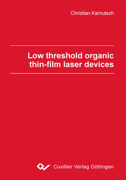 Low threshold organic thin-film laser devices main product photo