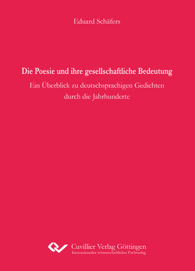 Die Poesie und ihre gesellschaftliche Bedeutung main product photo