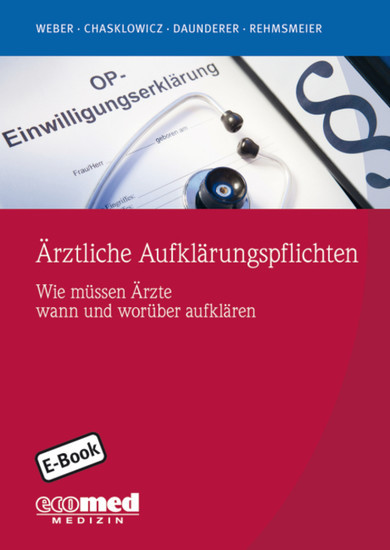Ärztliche Aufklärungspflichten main product photo