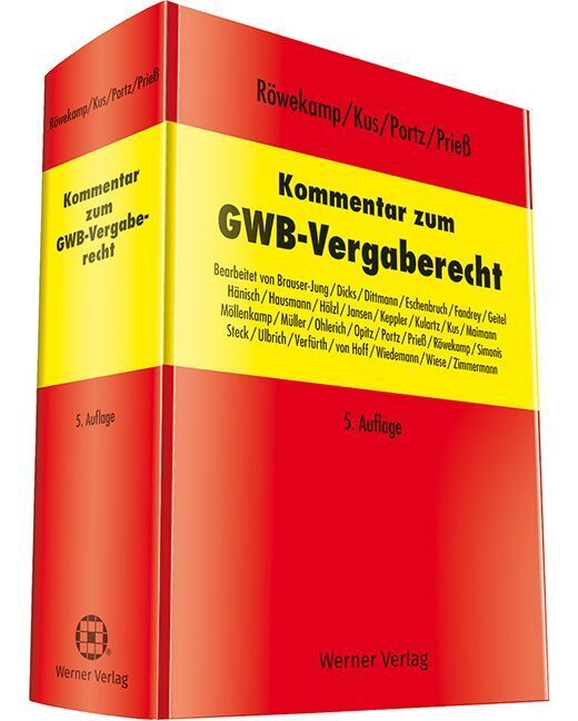 Kommentar zum GWB-Vergaberecht main product photo