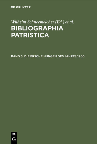 Die Erscheinungen des Jahres 1960 main product photo
