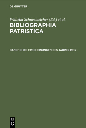 Die Erscheinungen des Jahres 1965
