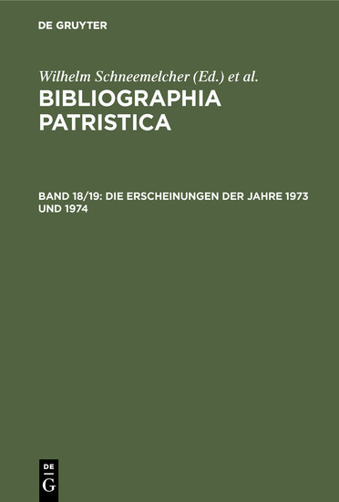 Die Erscheinungen der Jahre 1973 und 1974 main product photo