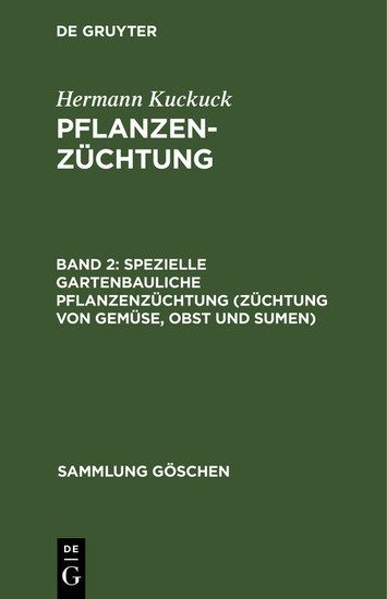 Spezielle gartenbauliche Pflanzenzüchtung (Züchtung von Gemüse, Obst und Sumen) main product photo