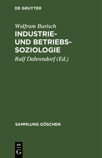 Industrie- und Betriebssoziologie main product photo
