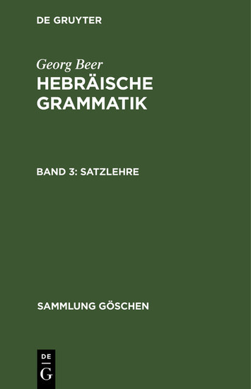 Satzlehre main product photo