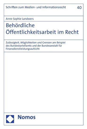Behördliche Öffentlichkeitsarbeit im Recht main product photo
