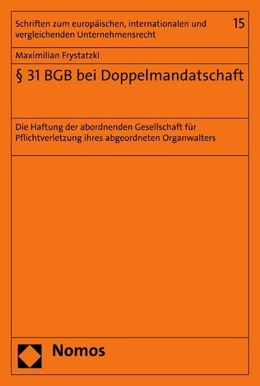 § 31 BGB bei Doppelmandatschaft main product photo