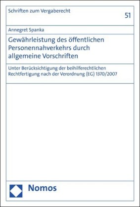 Gewährleistung des öffentlichen Personennahverkehrs durch allgemeine Vorschriften