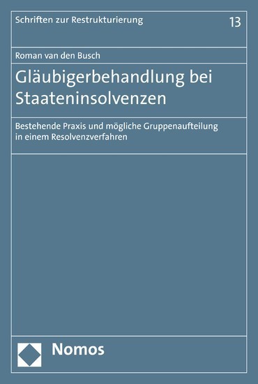 Gläubigerbehandlung bei Staateninsolvenzen main product photo