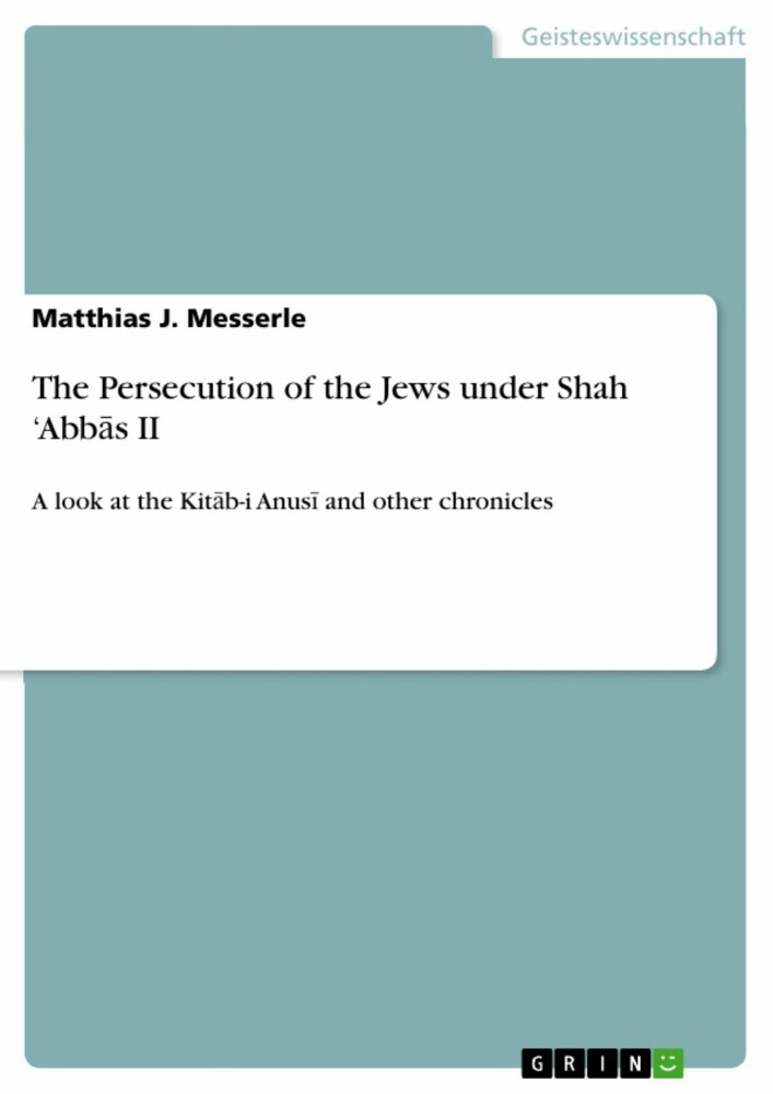 The Persecution of the Jews under Shah 'Abb?s II main product photo