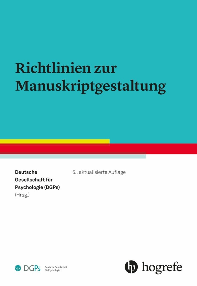 Richtlinien zur Manuskriptgestaltung main product photo