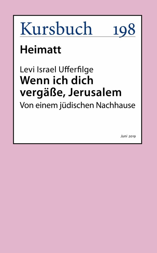 Wenn ich dich vergäße, Jerusalem main product photo