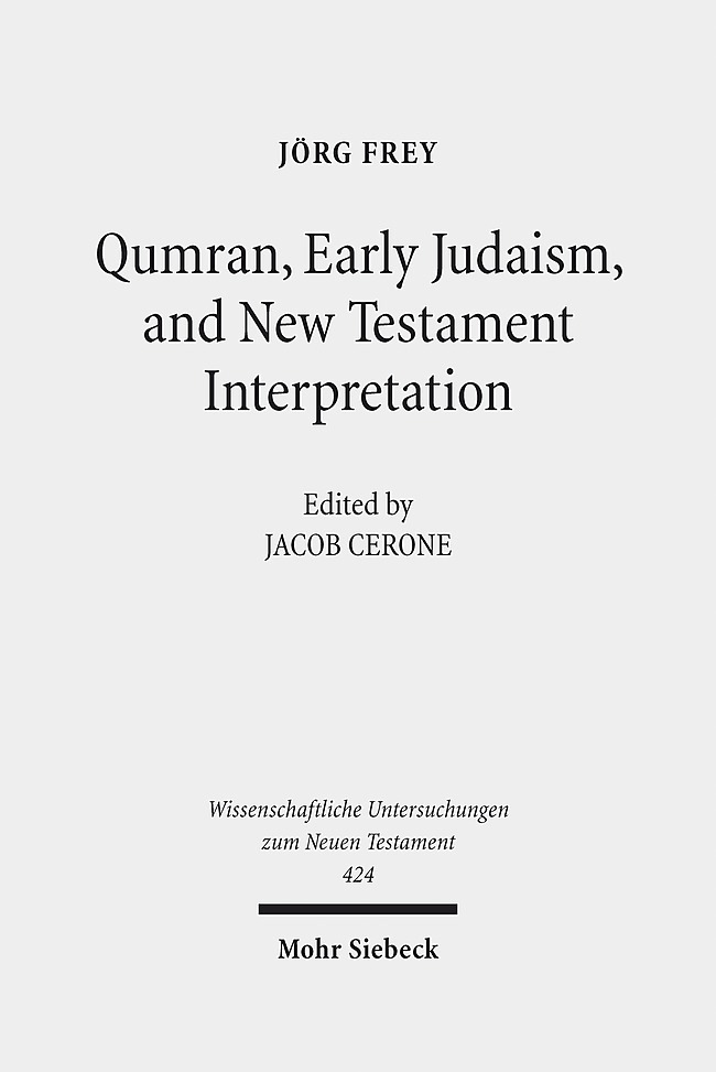 Qumran, Early Judaism, and New Testament Interpretation main product photo