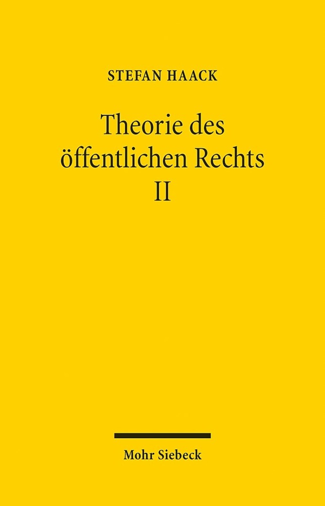 Theorie des öffentlichen Rechts II main product photo