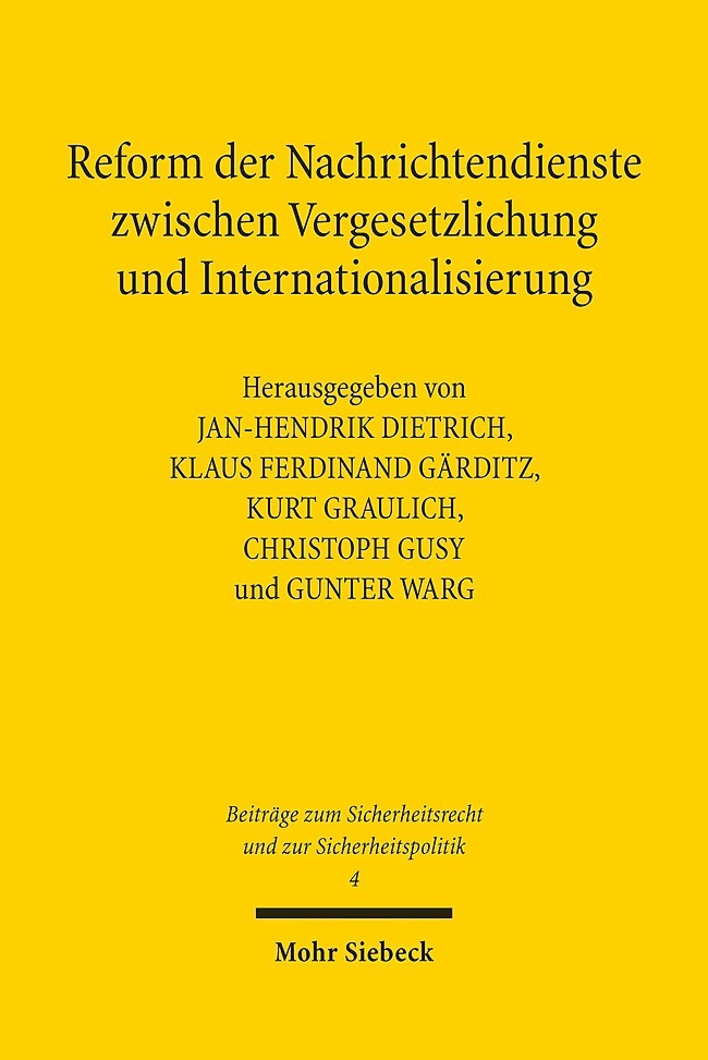 Reform der Nachrichtendienste zwischen Vergesetzlichung und Internationalisierung main product photo