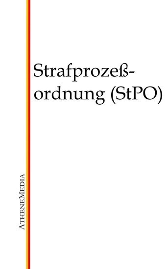 Strafprozessordnung (StPO) main product photo