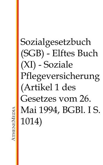 Sozialgesetzbuch (SGB) - Elftes Buch (XI) main product photo