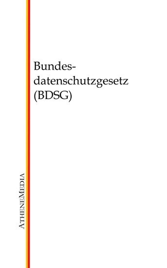 Bundesdatenschutzgesetz (BDSG) main product photo