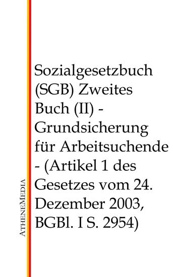 Sozialgesetzbuch (SGB) - Zweites Buch (II) main product photo