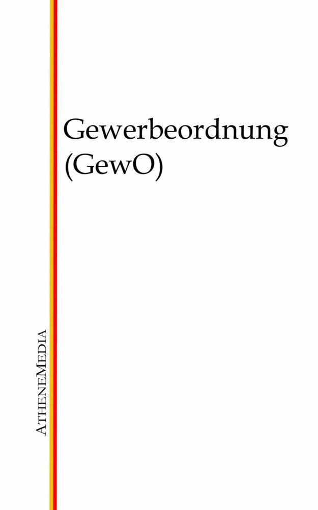 Gewerbeordnung (GewO) main product photo