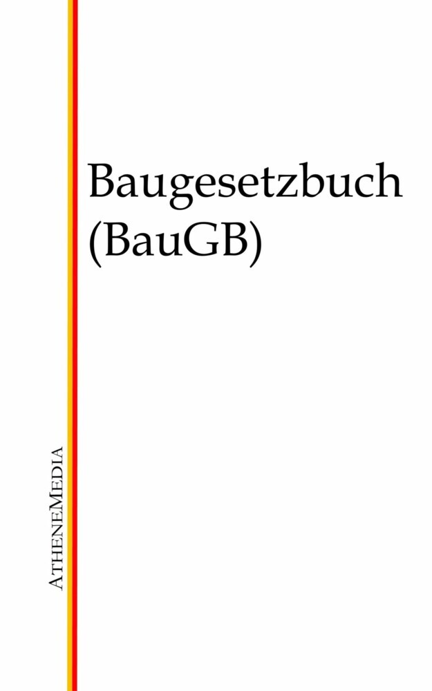 Baugesetzbuch (BauGB) main product photo