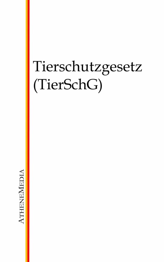 Tierschutzgesetz (TierSchG) main product photo