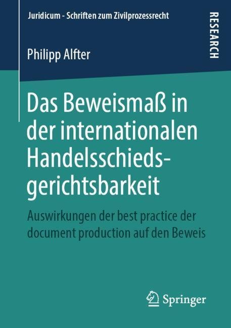 Das Beweismaß in der internationalen Handelsschiedsgerichtsbarkeit main product photo