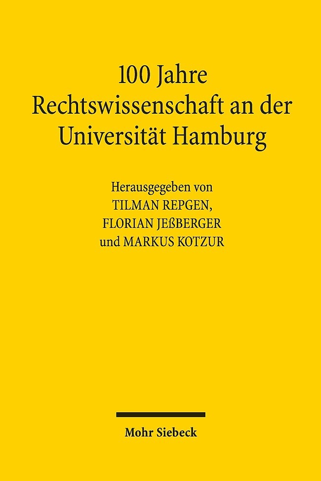 100 Jahre Rechtswissenschaft an der Universität Hamburg main product photo