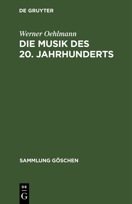 Die Musik des 20. Jahrhunderts main product photo