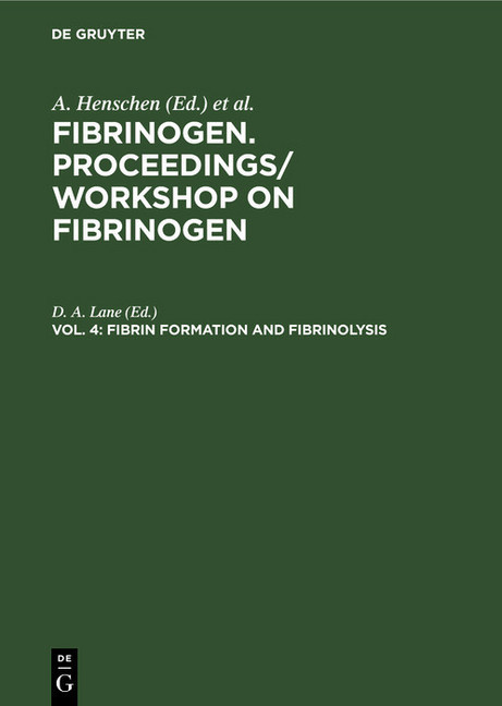 Fibrin formation and Fibrinolysis main product photo
