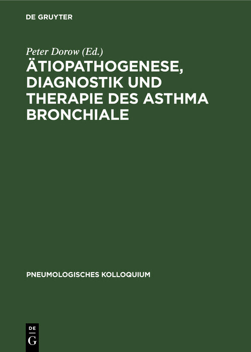 Ätiopathogenese, Diagnostik und Therapie des Asthma bronchiale main product photo