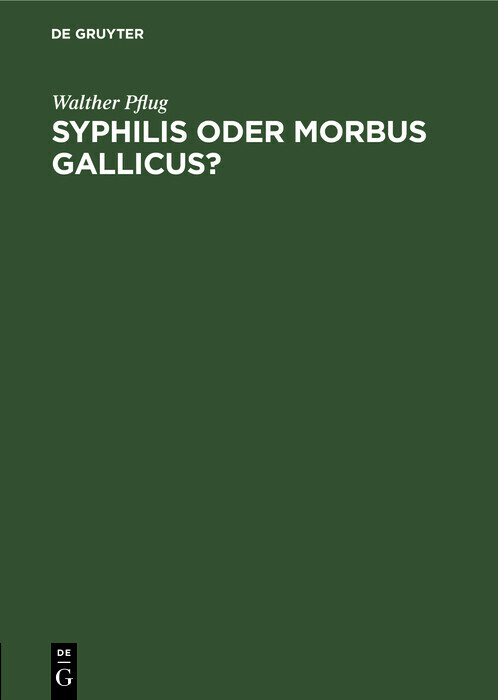 Syphilis oder morbus gallicus? main product photo