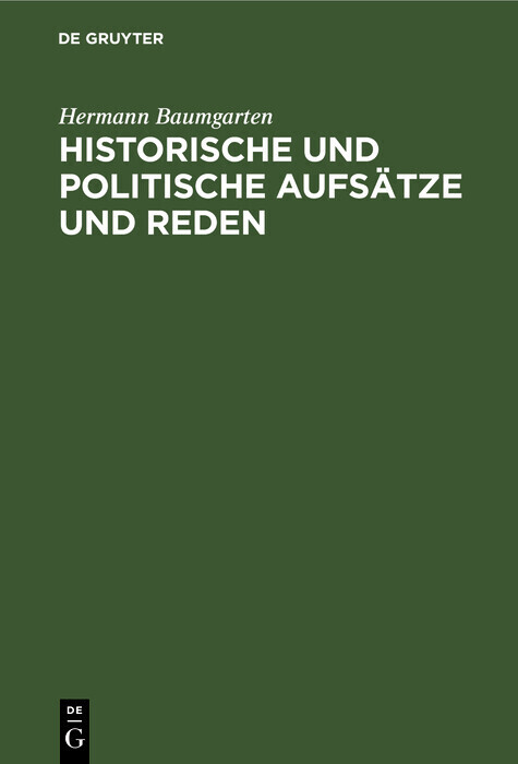 Historische und politische Aufsätze und Reden main product photo