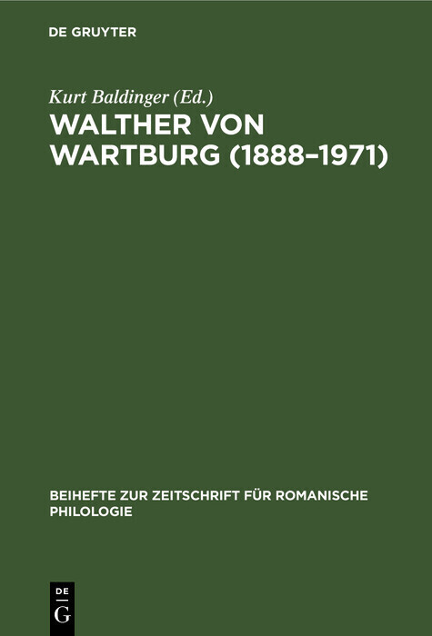 Walther von Wartburg (1888-1971) main product photo