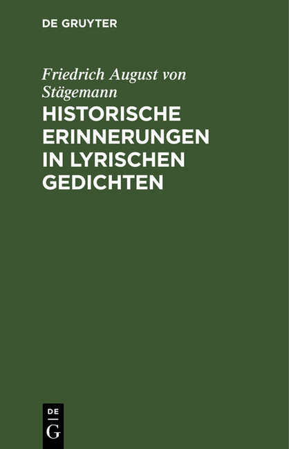Historische Erinnerungen in lyrischen Gedichten main product photo