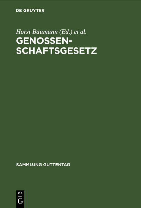 Genossenschaftsgesetz main product photo
