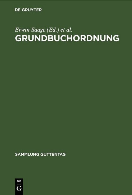Grundbuchordnung main product photo