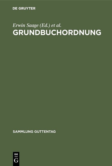 Grundbuchordnung main product photo