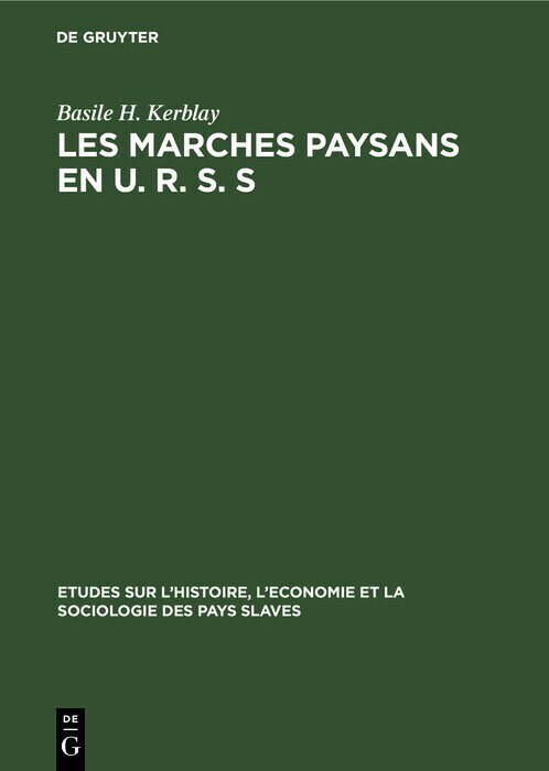 Les marches paysans en U. R. S. S main product photo