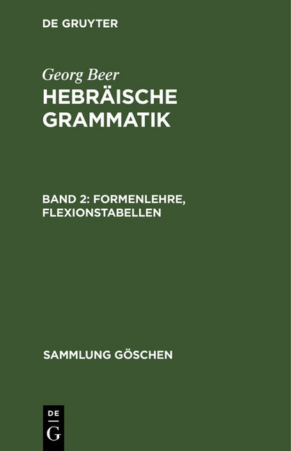 Formenlehre, Flexionstabellen main product photo
