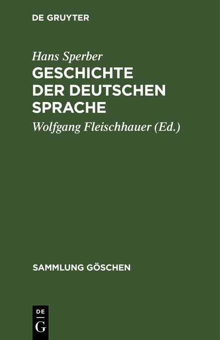 Geschichte der deutschen Sprache main product photo