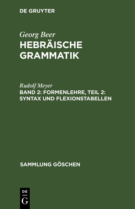 Formenlehre, Teil 2: Syntax und Flexionstabellen main product photo