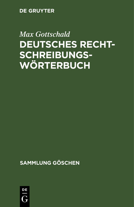 Deutsches Rechtschreibungswörterbuch main product photo