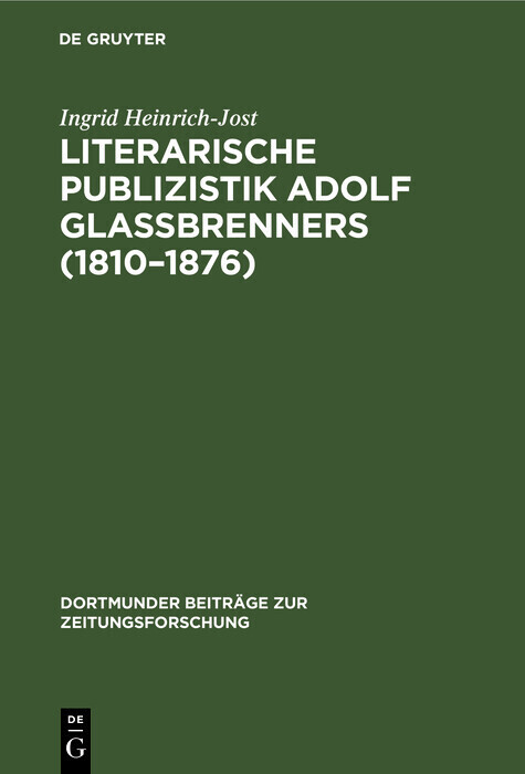 Literarische Publizistik Adolf Glaßbrenners (1810-1876) main product photo