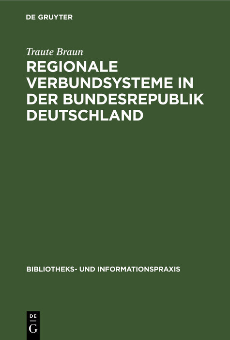 Regionale Verbundsysteme in der Bundesrepublik Deutschland main product photo